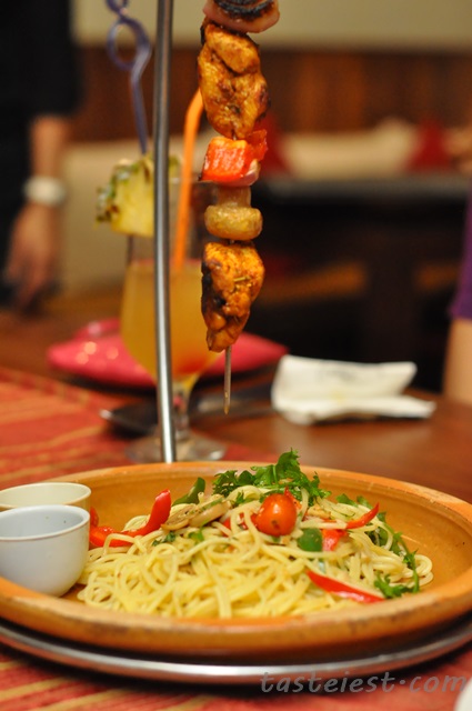 Shish Kebab & Pasta