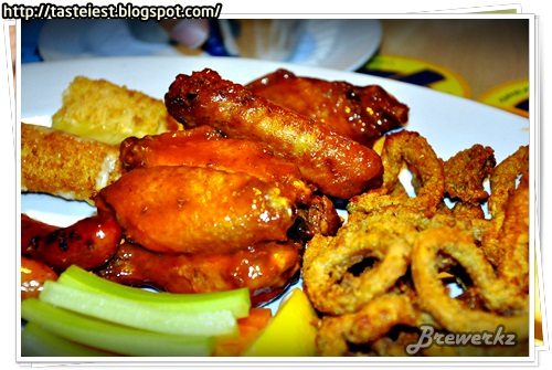 Buffalo Wing and Deep Fried Squid