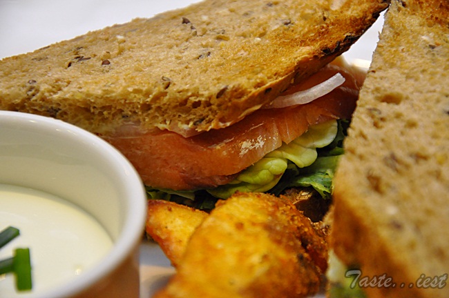 Sandwich with Smoked Salmon
