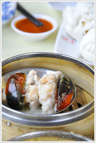 Century Egg with Pork Meat Dim Sum