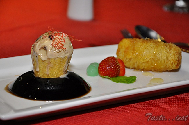 Jack Fruit Kataifi Roll with Chine Herba Jelly