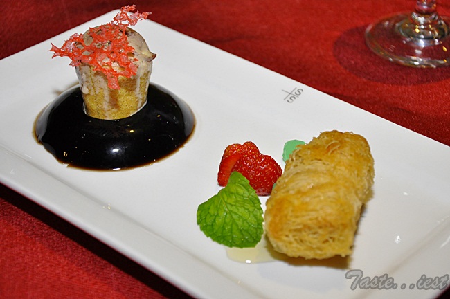 Jack Fruit Kataifi Roll with Chine Herba Jelly