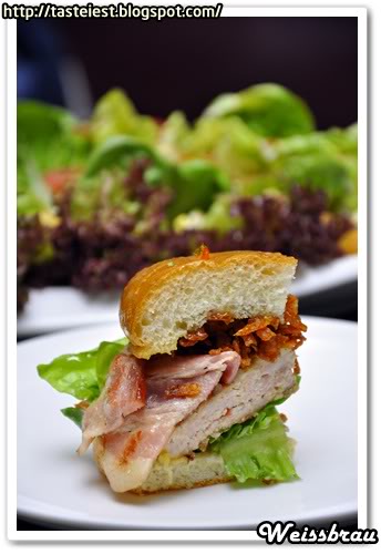 Bacon & Cheese Burger and Fries